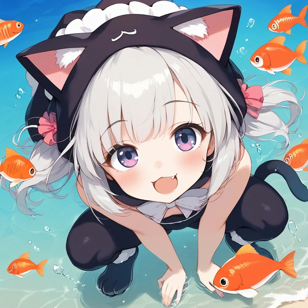 お魚がいっぱいだにゃん！！