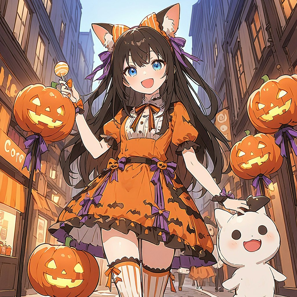 ハロウィンワールドの女の子