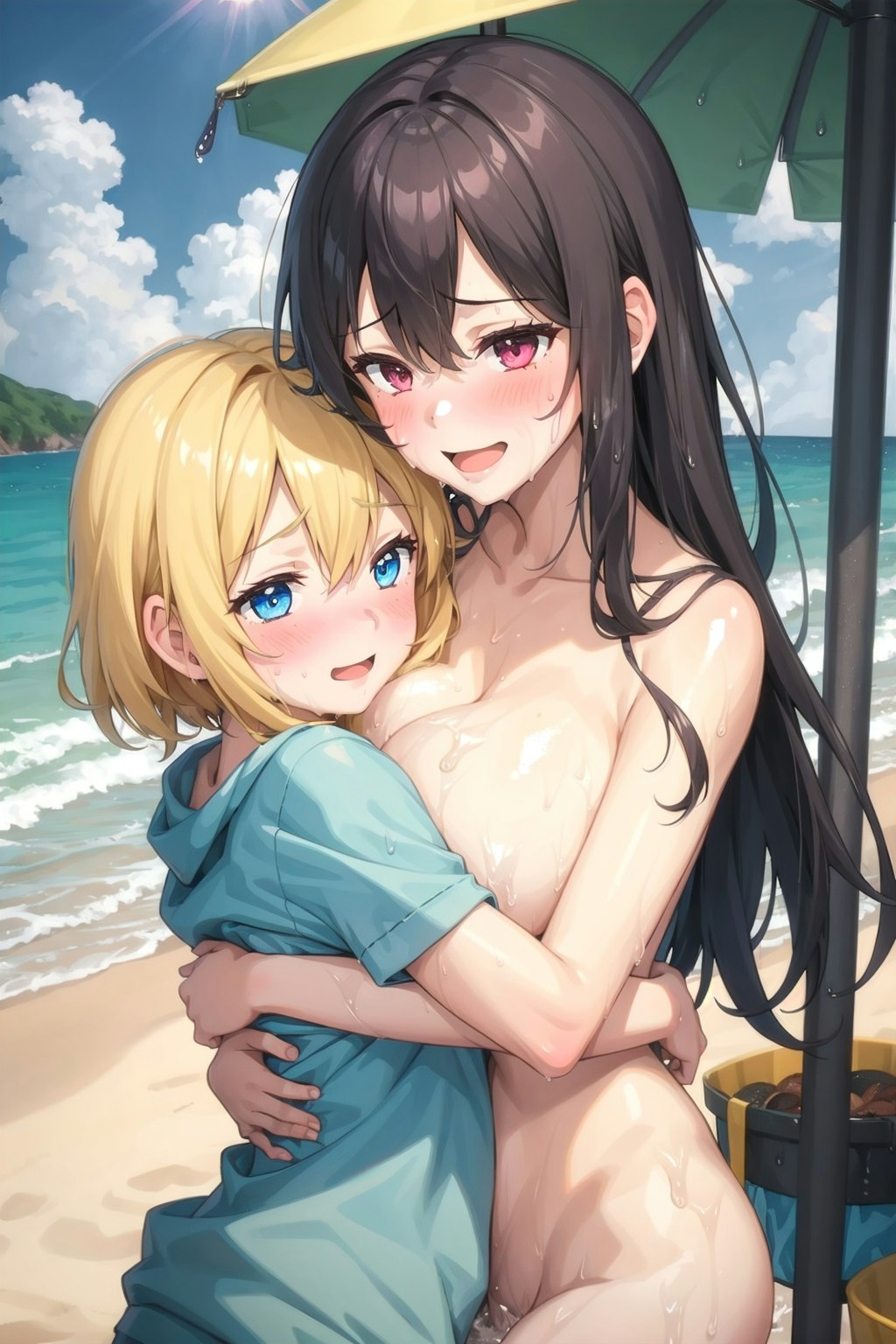 お姉ちゃんと海