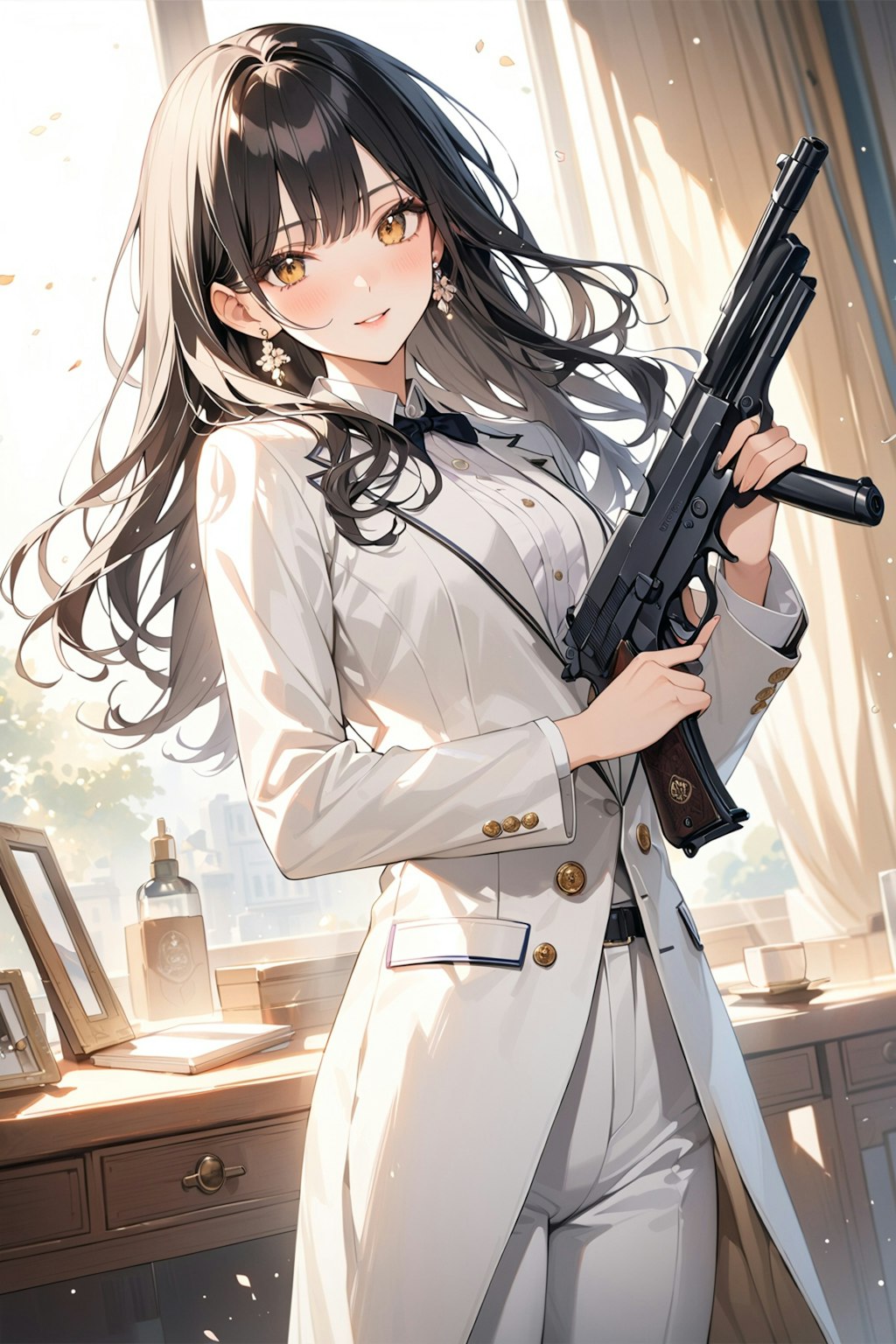 女探偵と拳銃