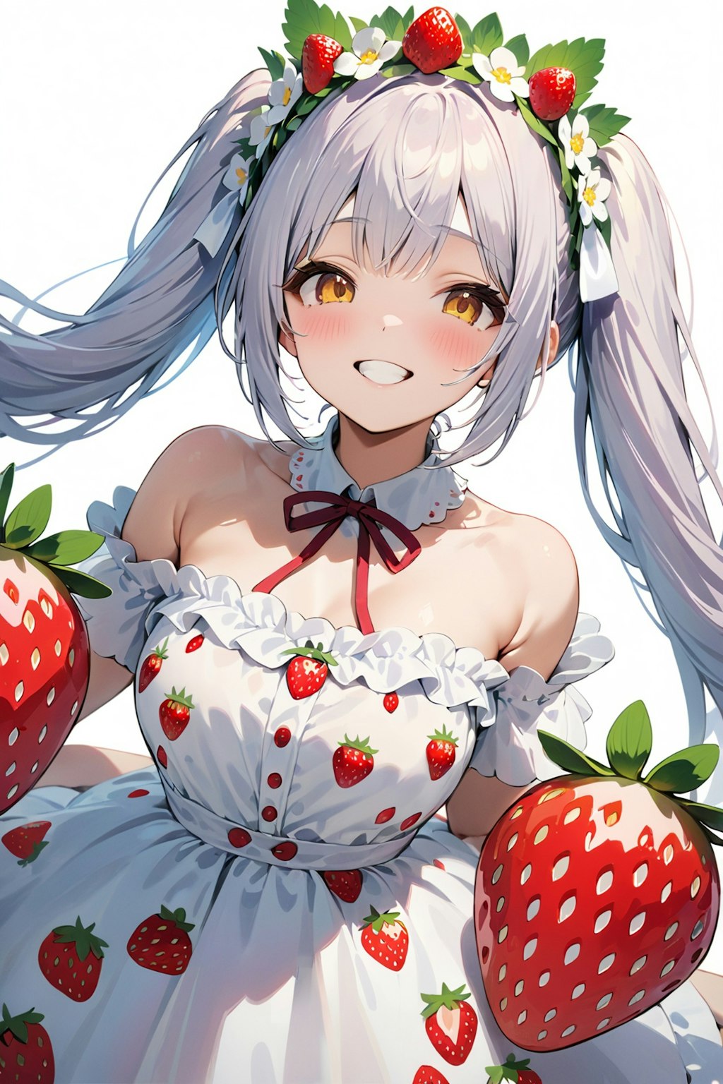 苺と🍓 きれいに撮ってねっ