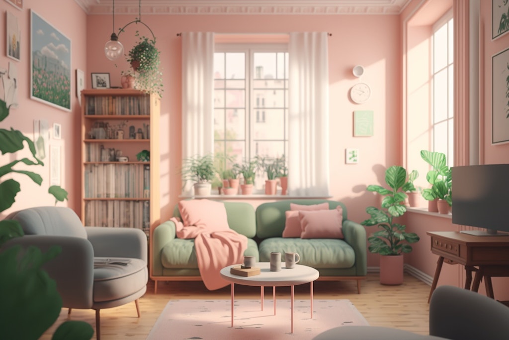 Pastel Living Room