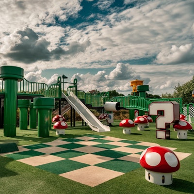 マリオのイメージの公園