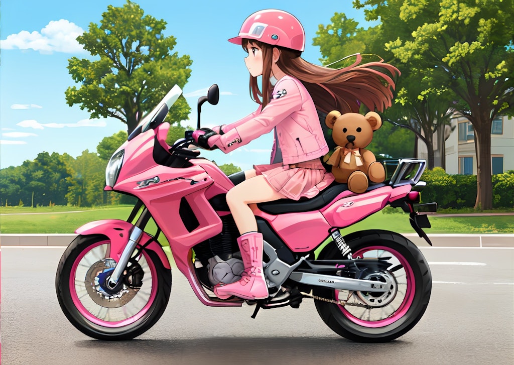 バイクでもぬいぐるみを置きたい