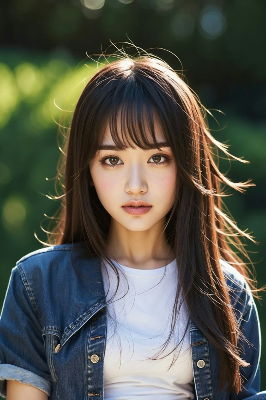 デニムのお姉さん