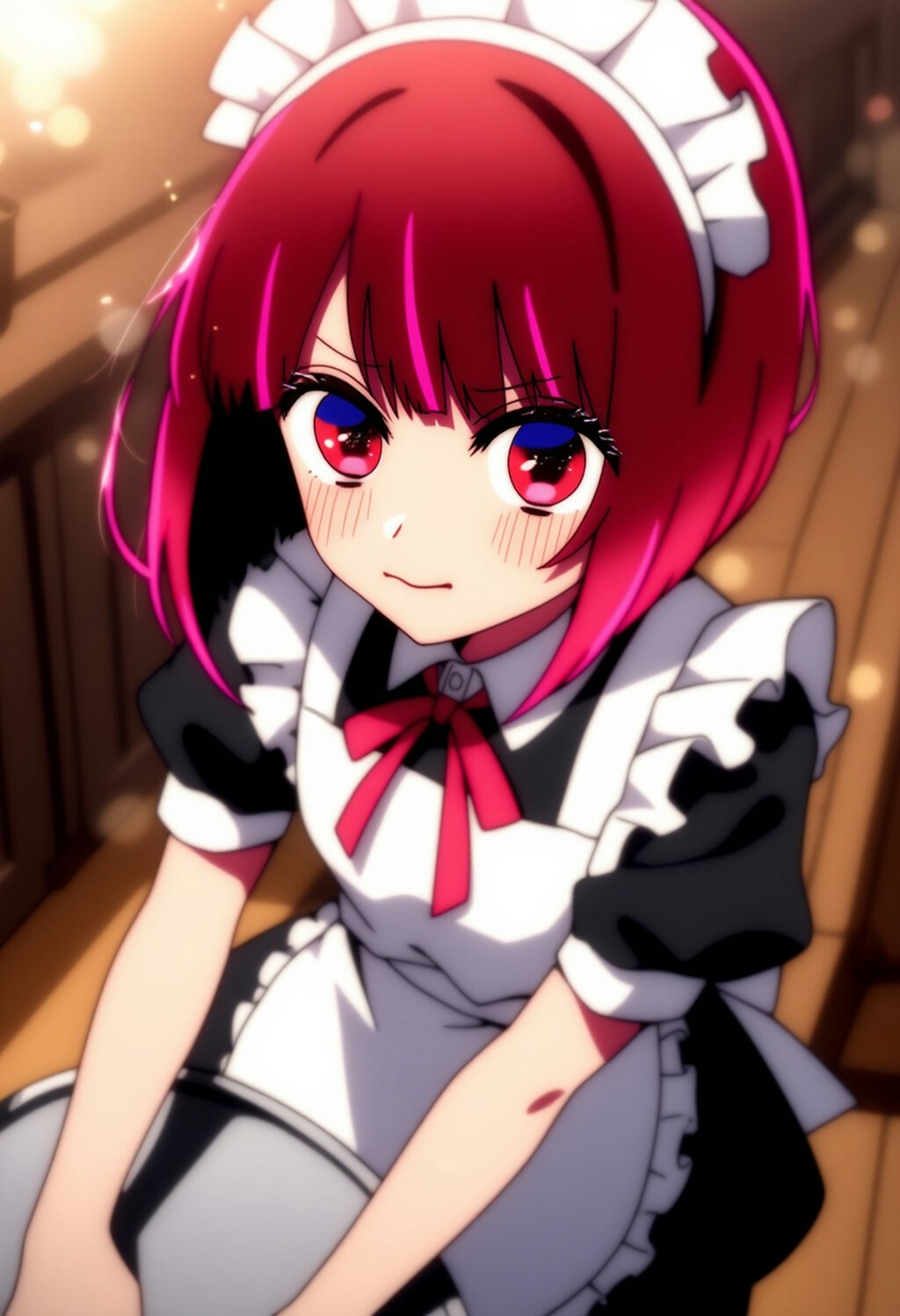 メイド喫茶で働く有馬かな