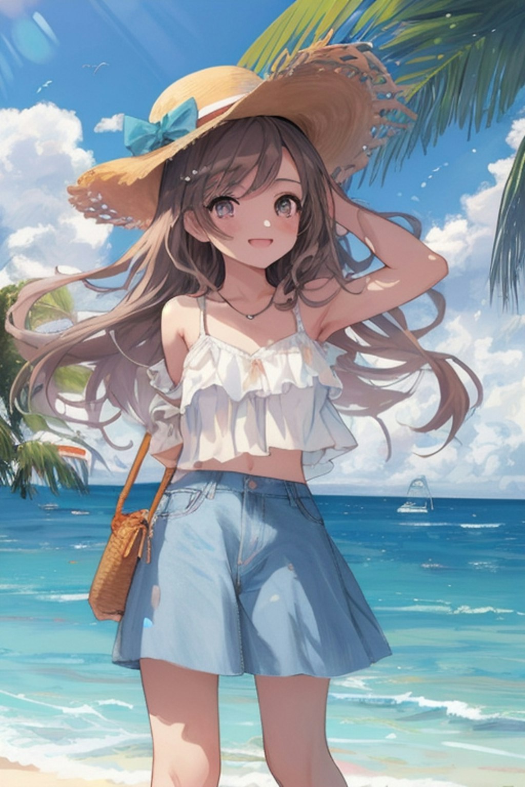 夏ファッションな女の子