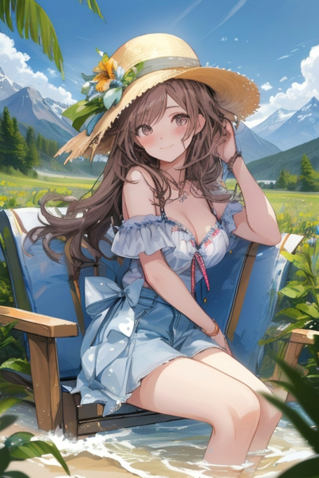 夏ファッションな女の子