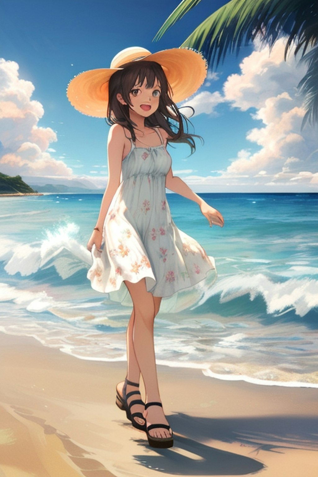 夏ファッションな女の子