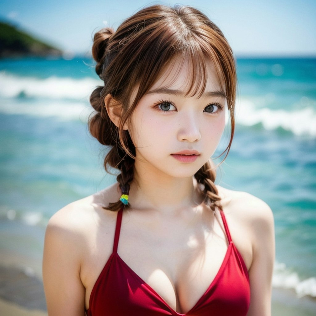 なかなかビキニを披露してくれなっ娘ちゃん