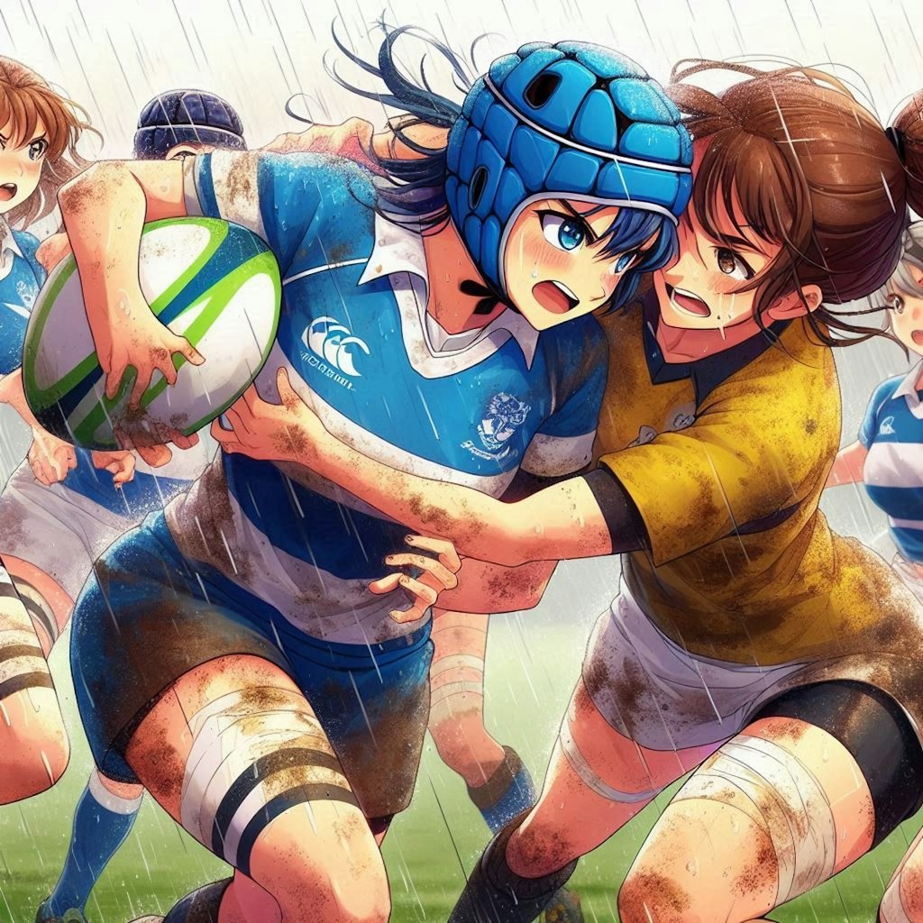 🏉泥まみれの女子ラグビー 112