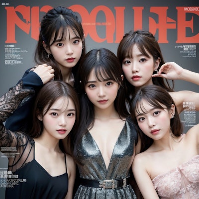 美少女AIアイドルグループ marus　雑誌の表紙
