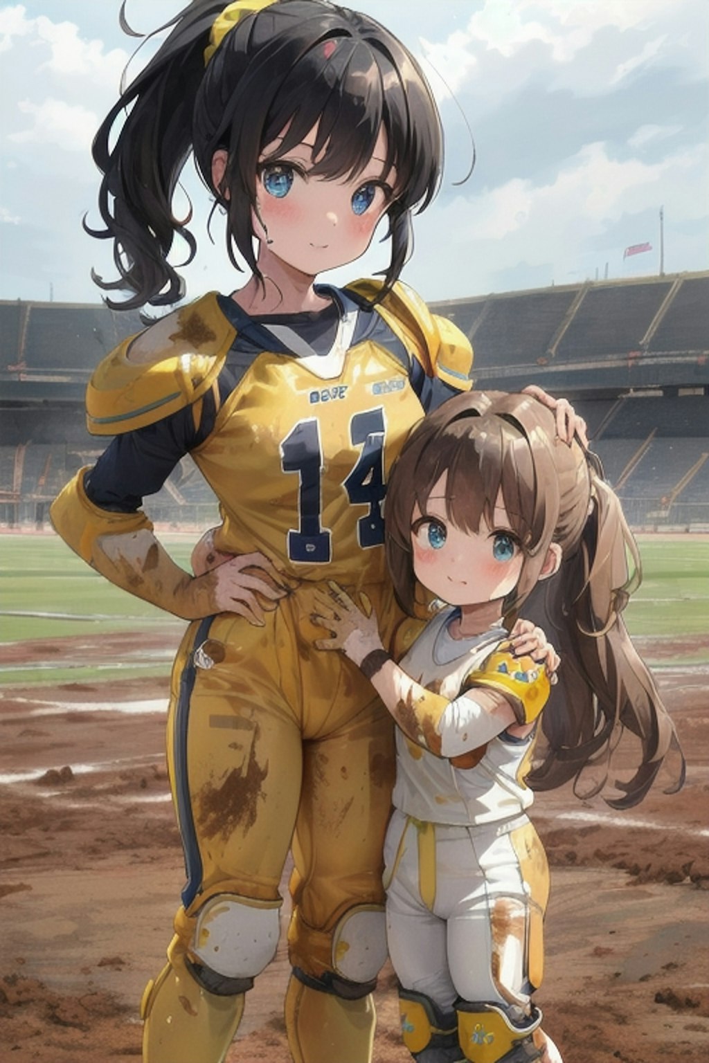 🏈泥まみれの女子アメフト 53