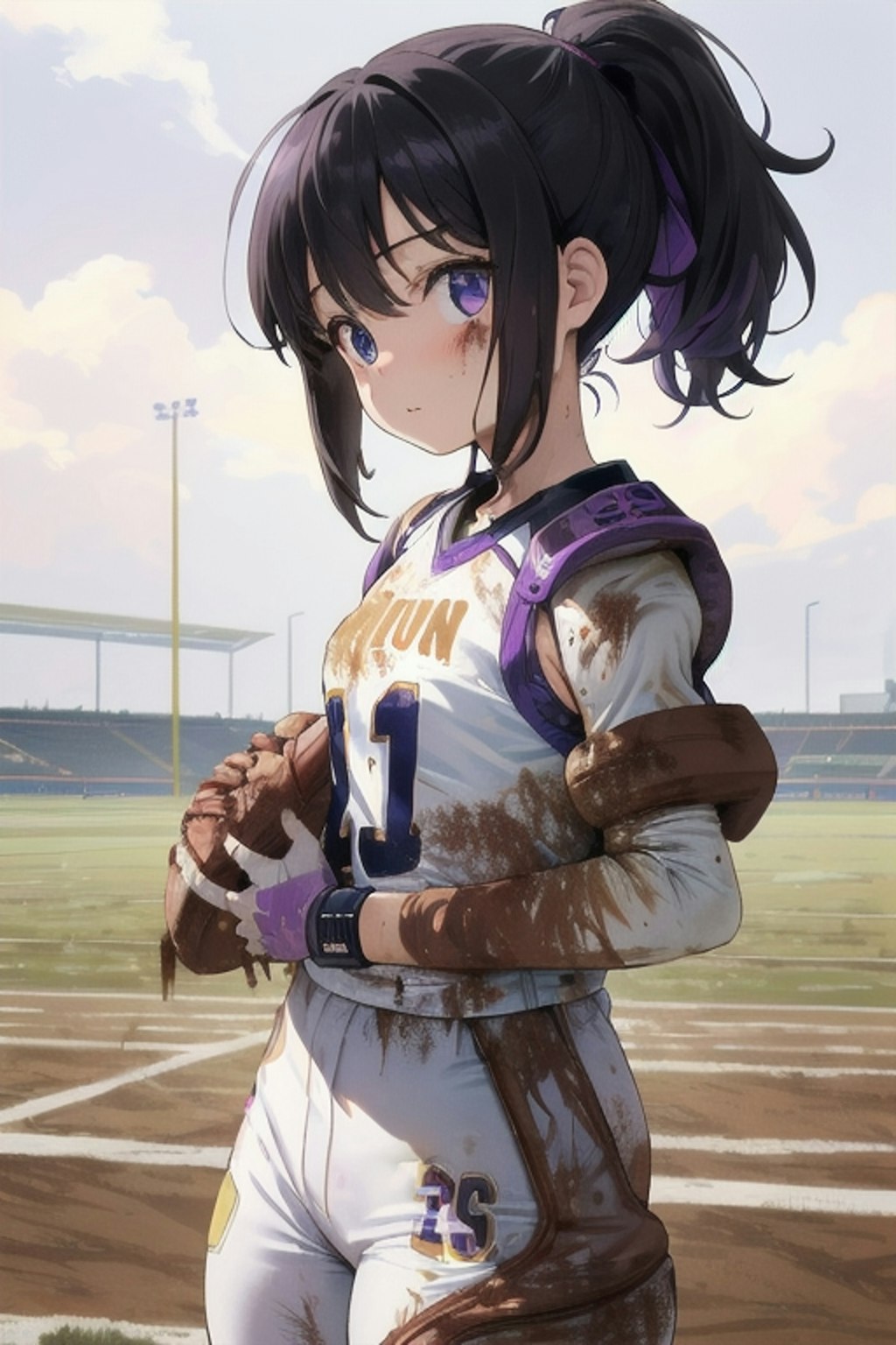 🏈泥まみれの女子アメフト 53