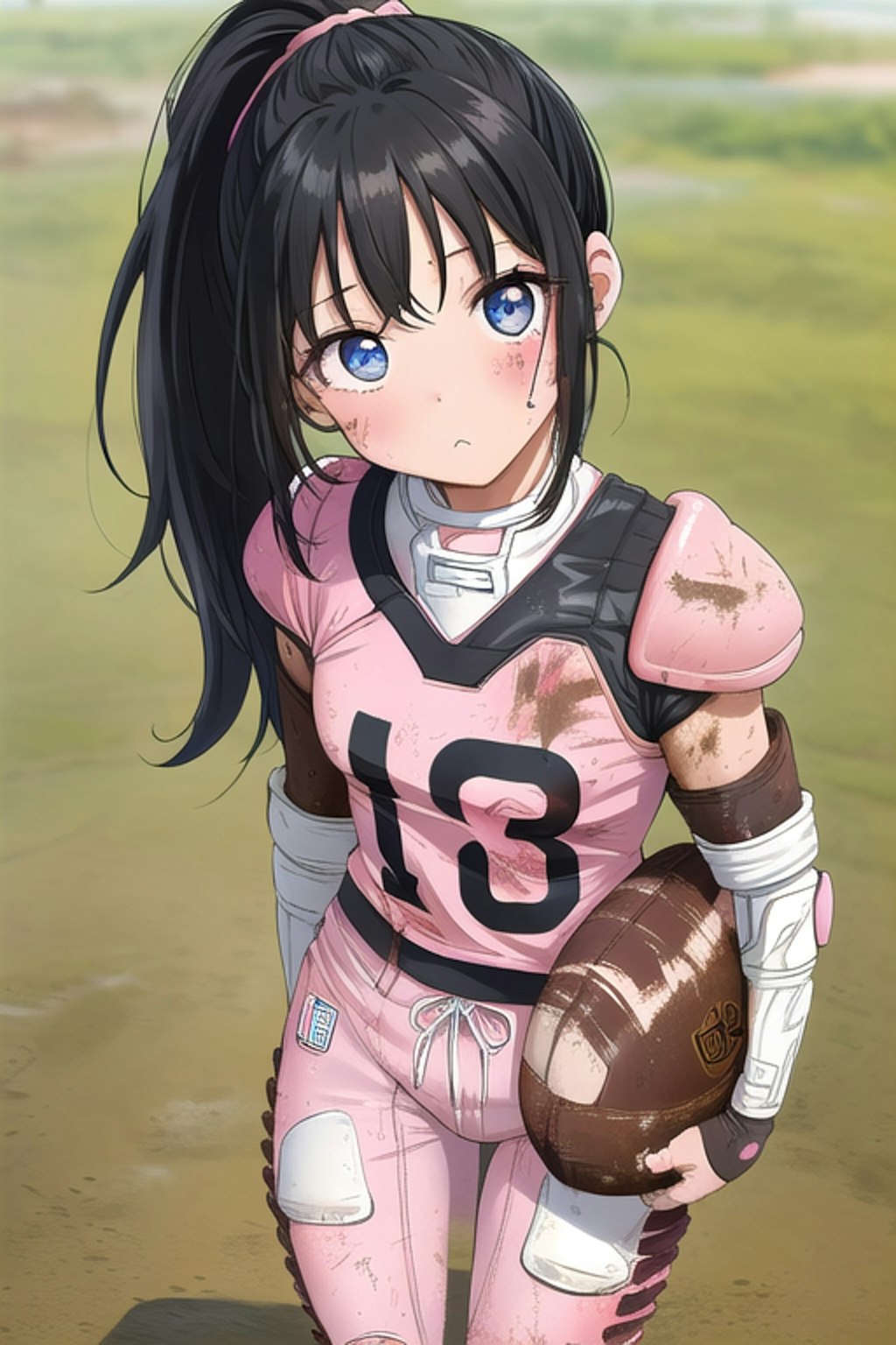 🏈泥まみれの女子アメフト 53