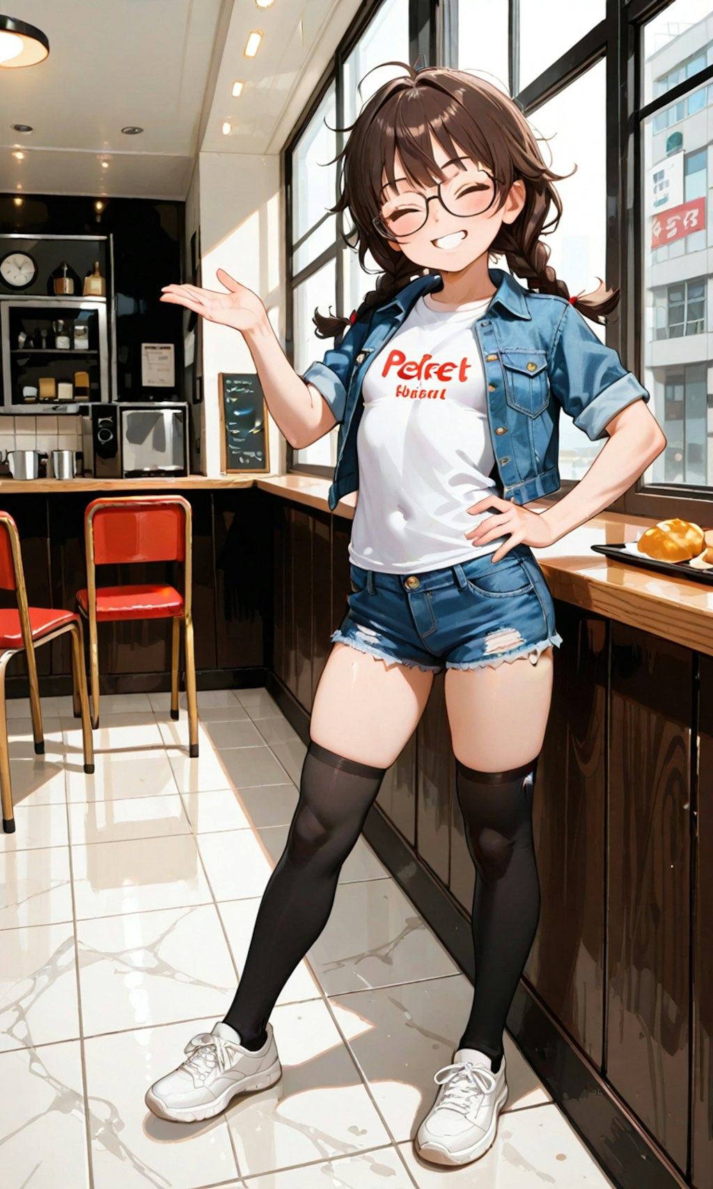 姉妹でレストランに食事に来ました