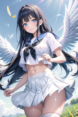白いセーラー天使