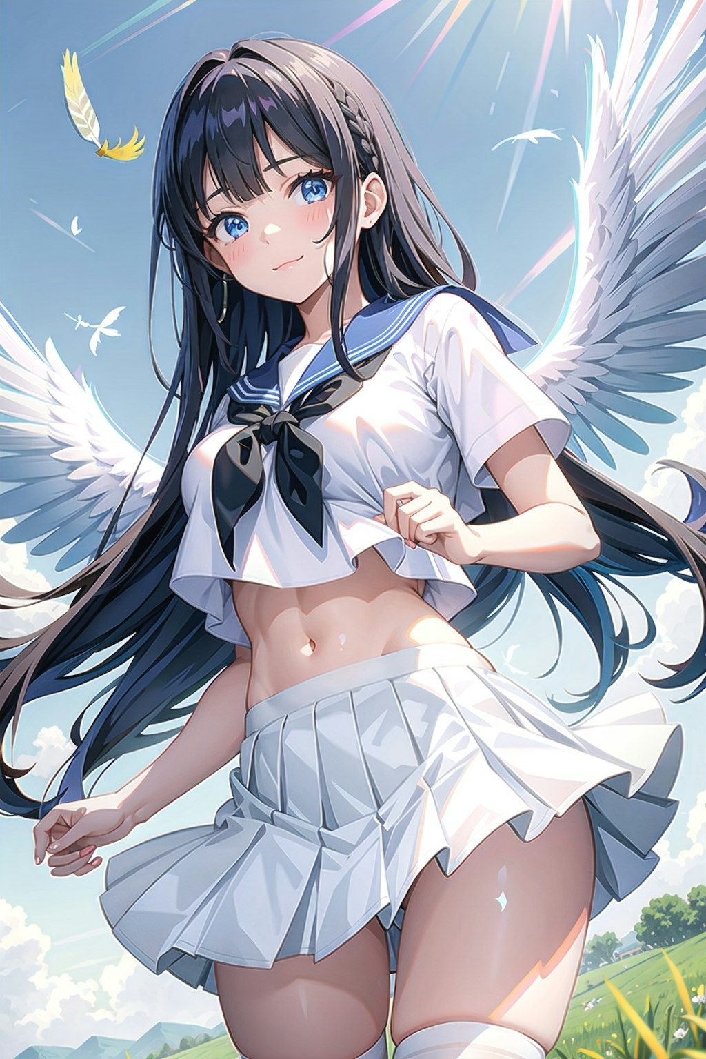 白いセーラー天使