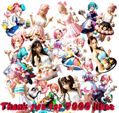 Thank you for 7000 likes　ありがとう。
