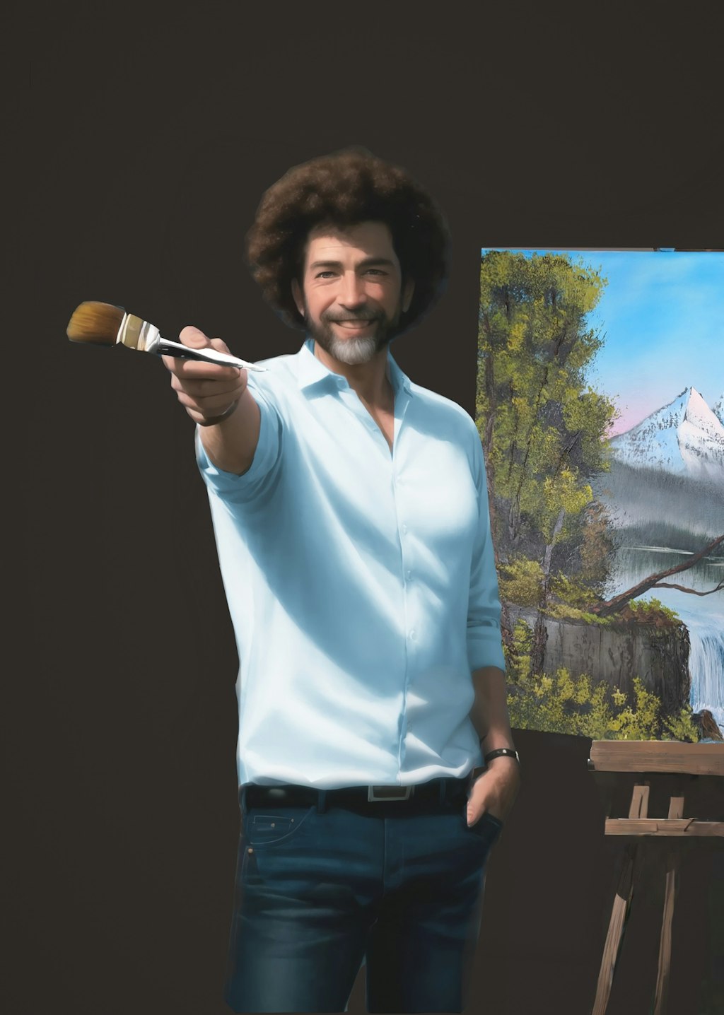 Bob Ross  "it was easy , right ?"