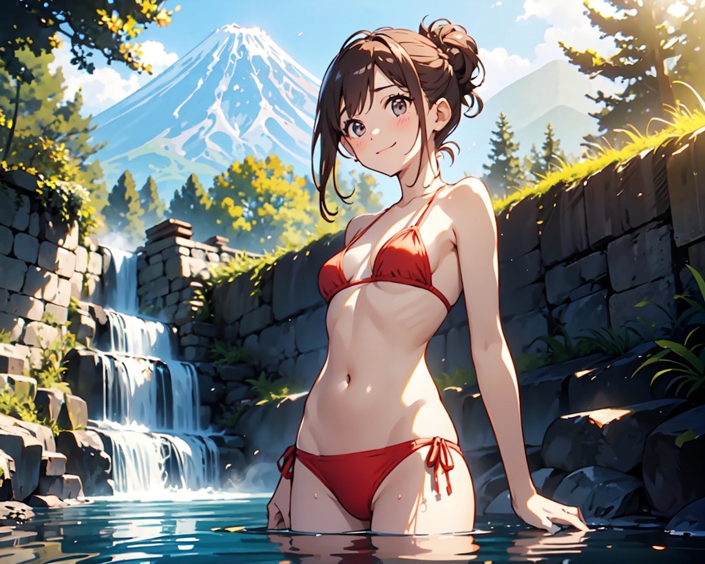 富士と湯