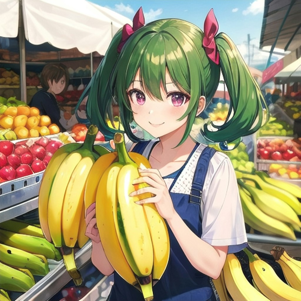 バナナ市場で売ります