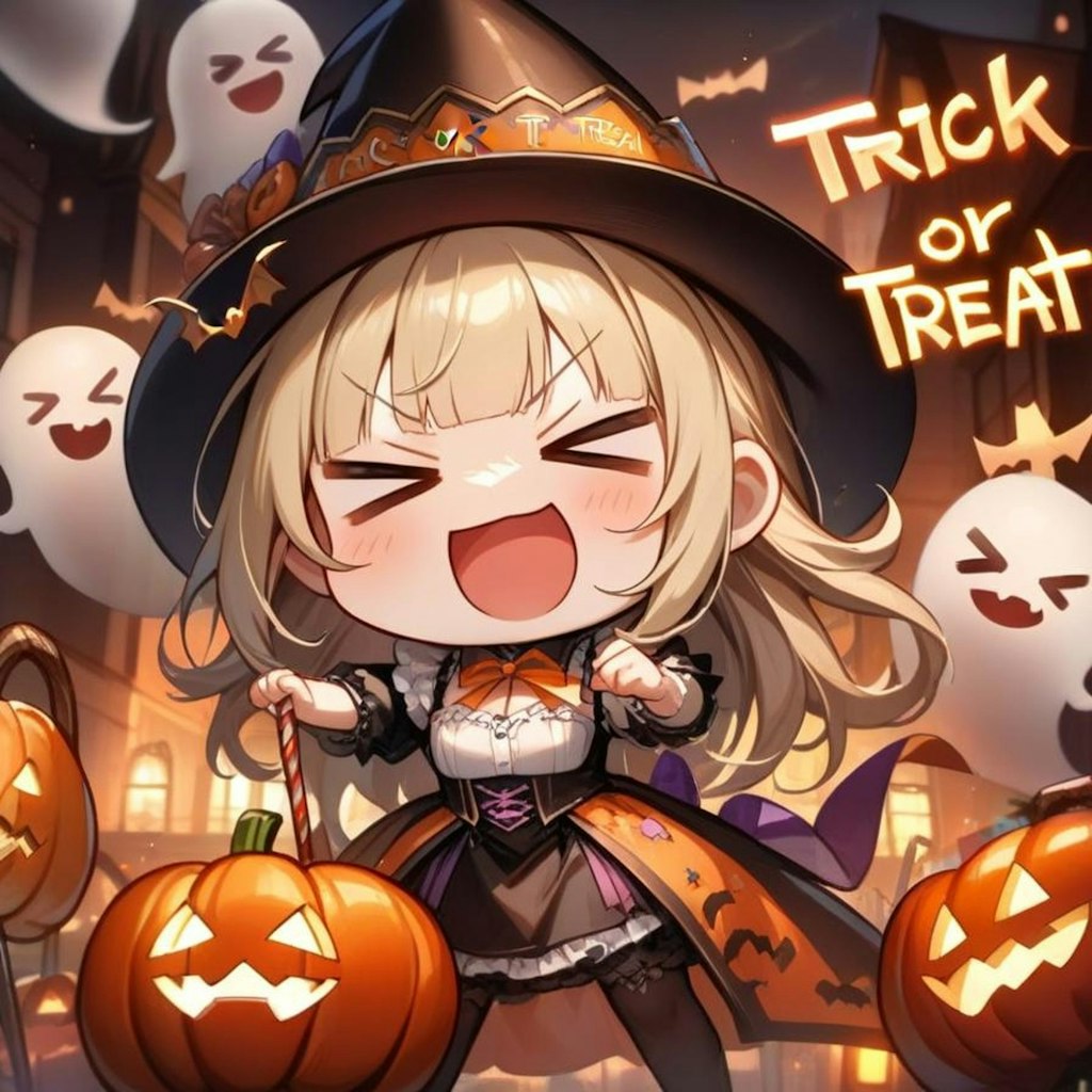 🎃ハロウィンナイトだよ！メイドちゃん！👻