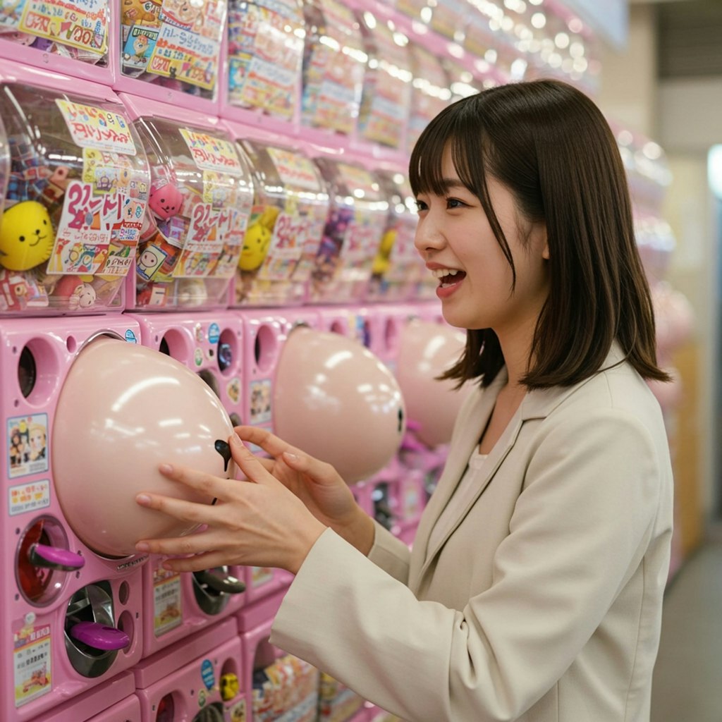 へそガチャを回す