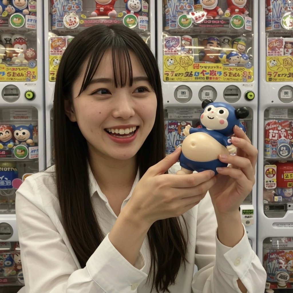 へそガチャを回す