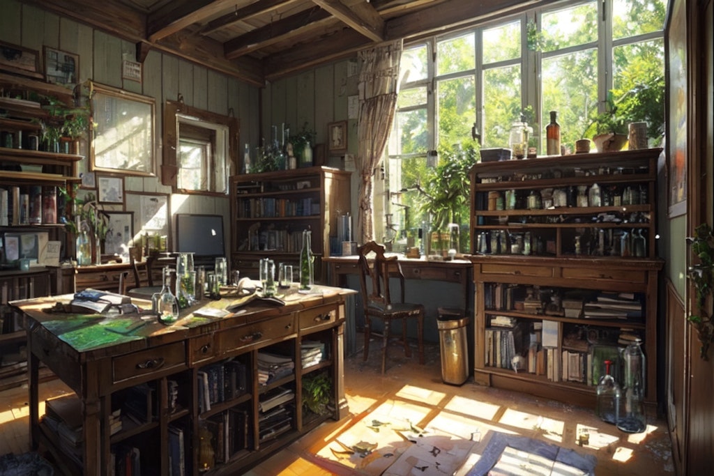 森の魔導師の実験小屋見学