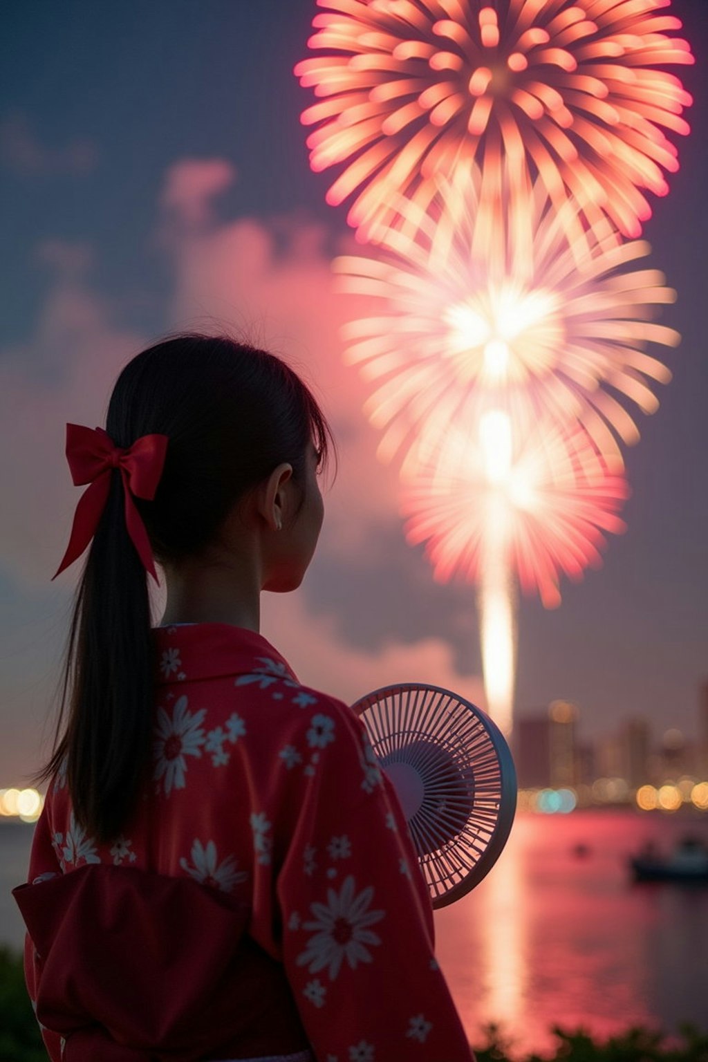 花火大会の少女