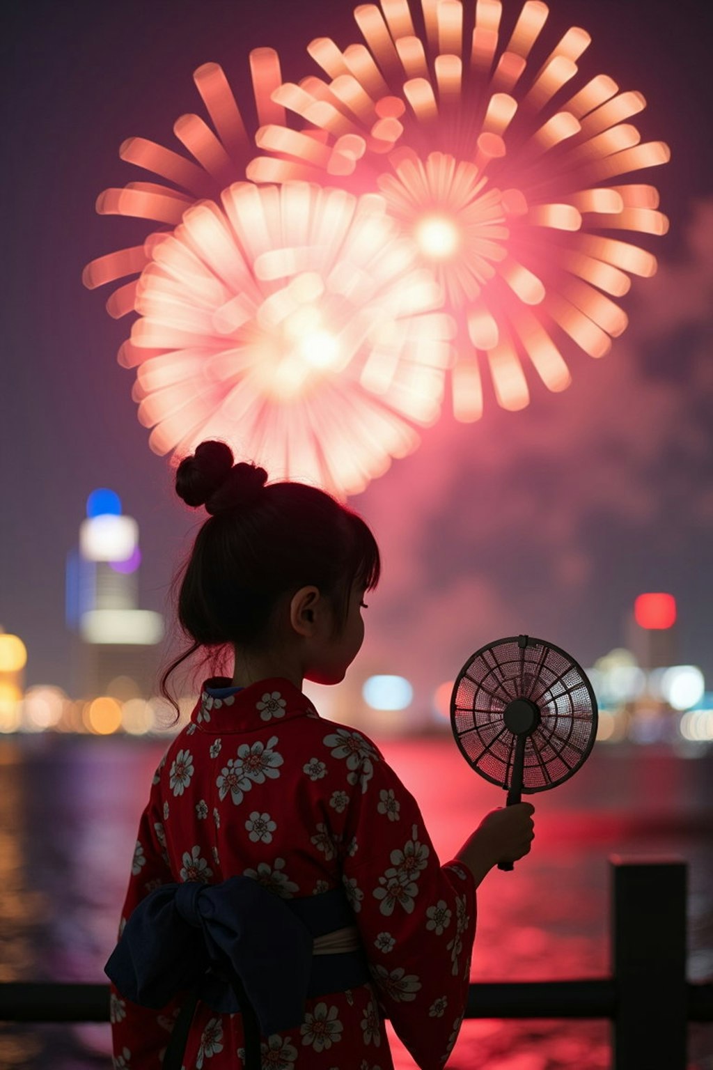 花火大会の少女