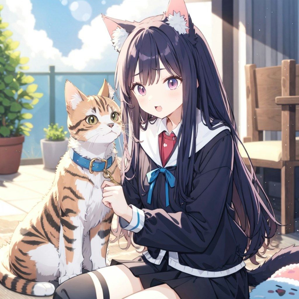 猫と猫娘