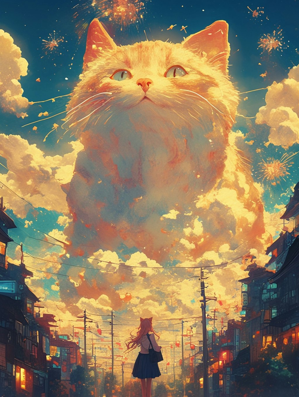 猫入道雲。