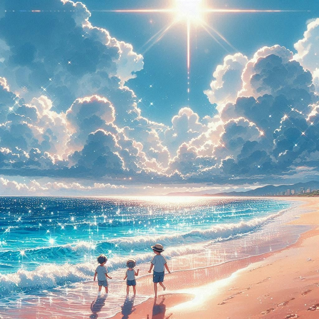 海と太陽と入道雲