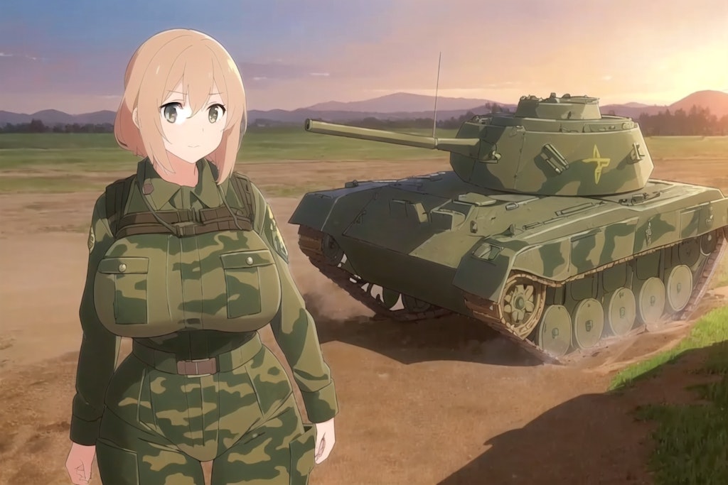 ムチムチ感は増したが、戦車が・・・(´・ω・｀)