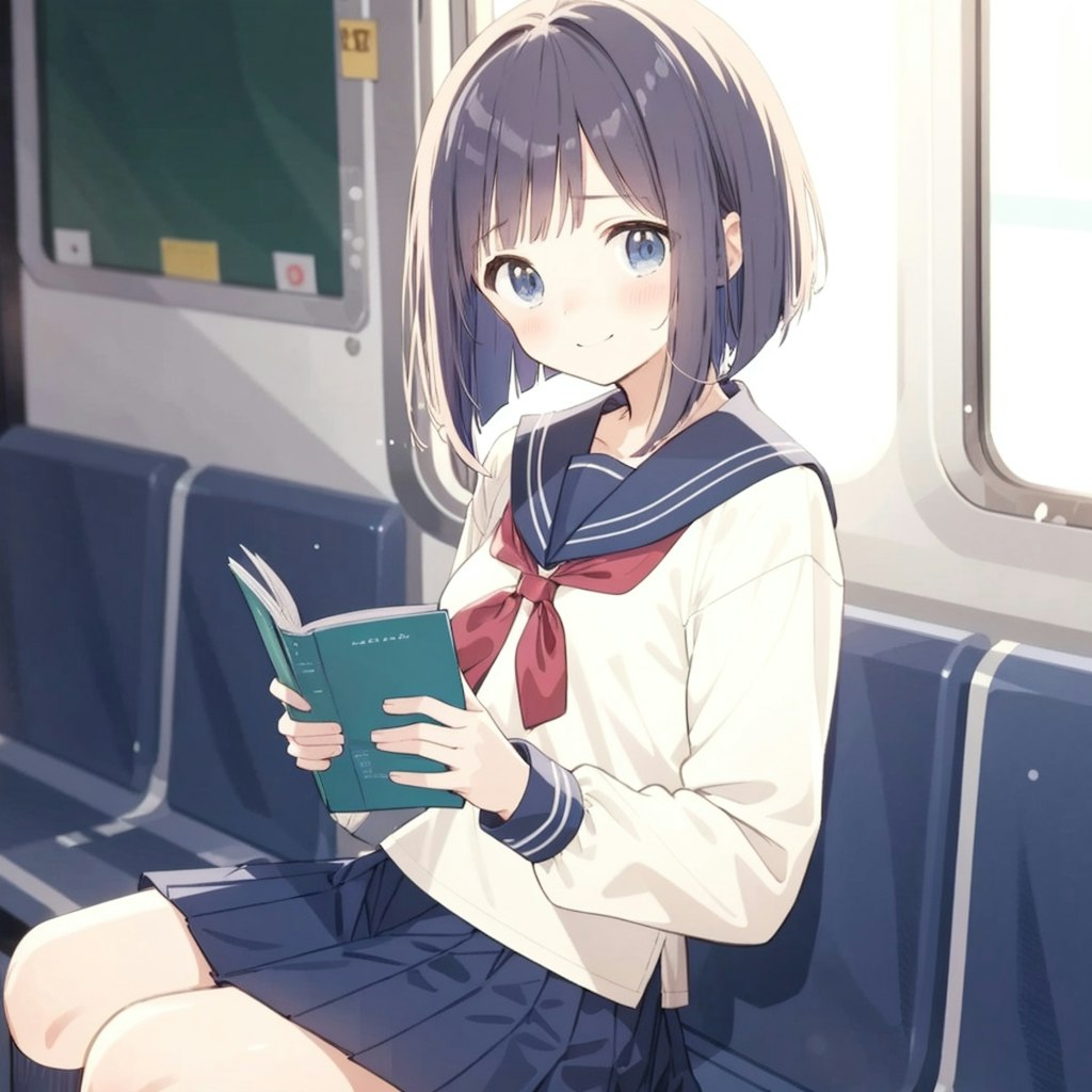 本を読む女の子