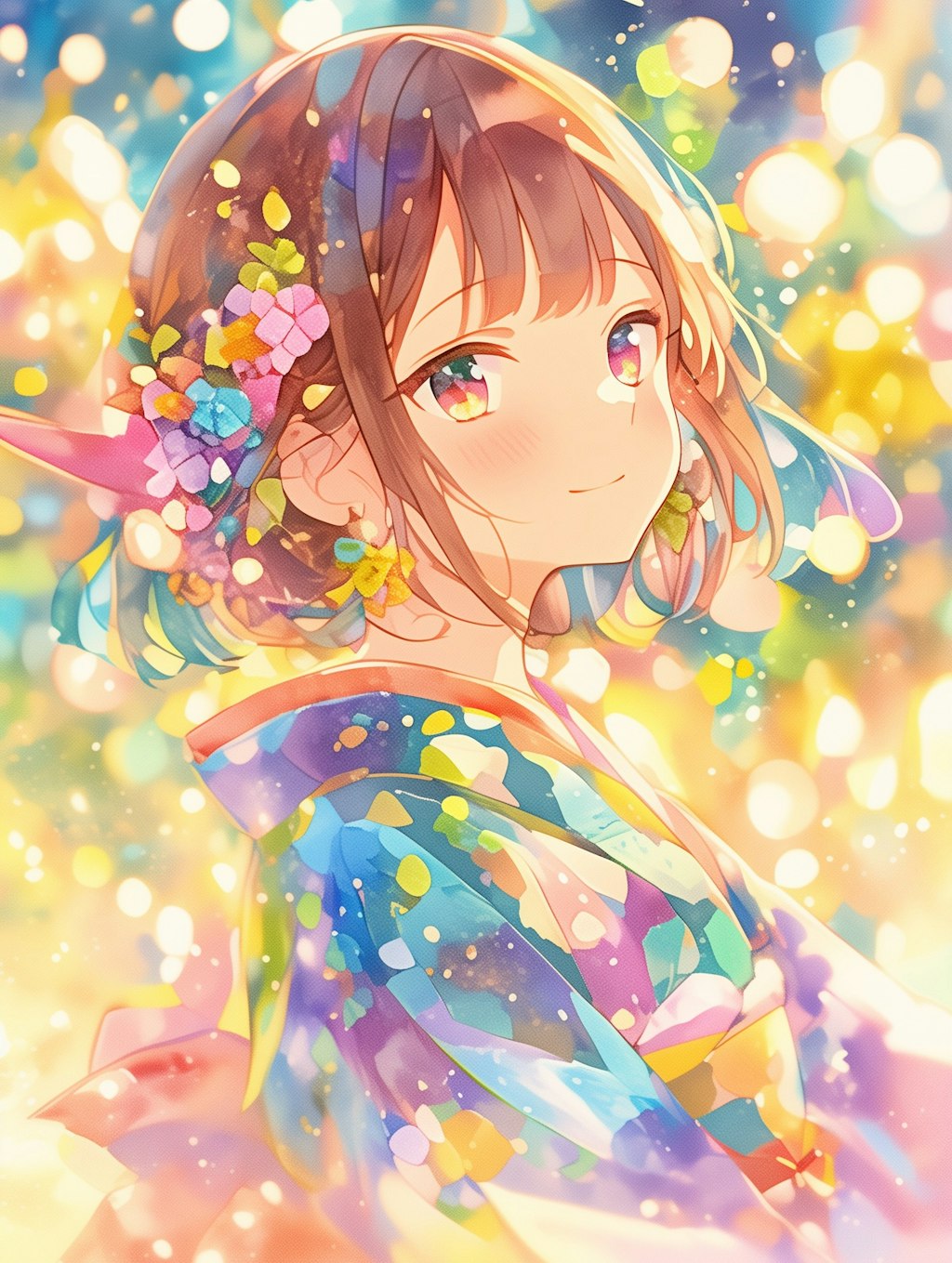 Colorful girl