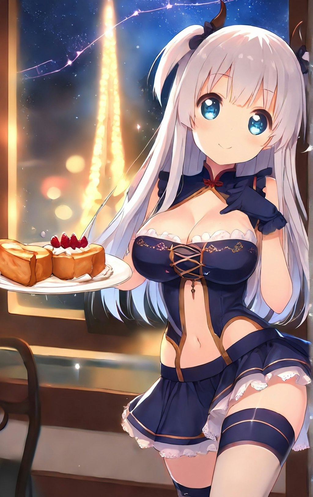 フレンチトーストとメイド