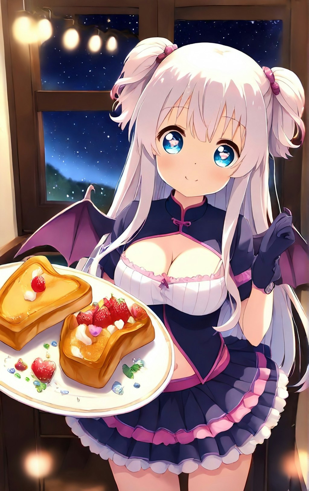 フレンチトーストとメイド