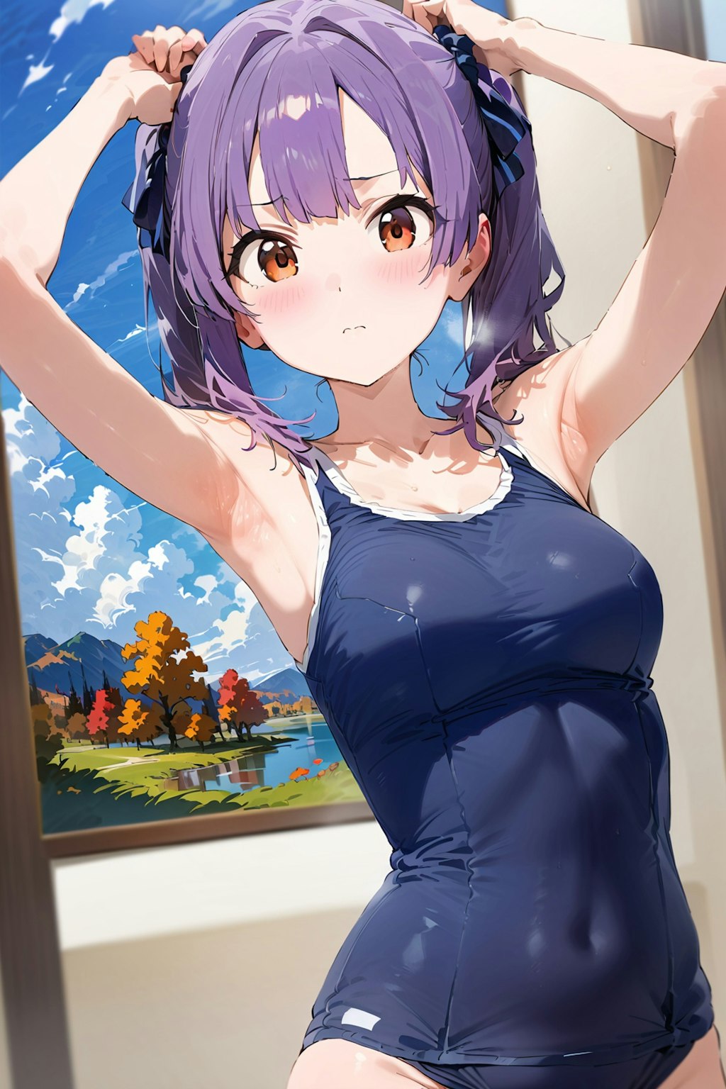 スクール水着の女の子