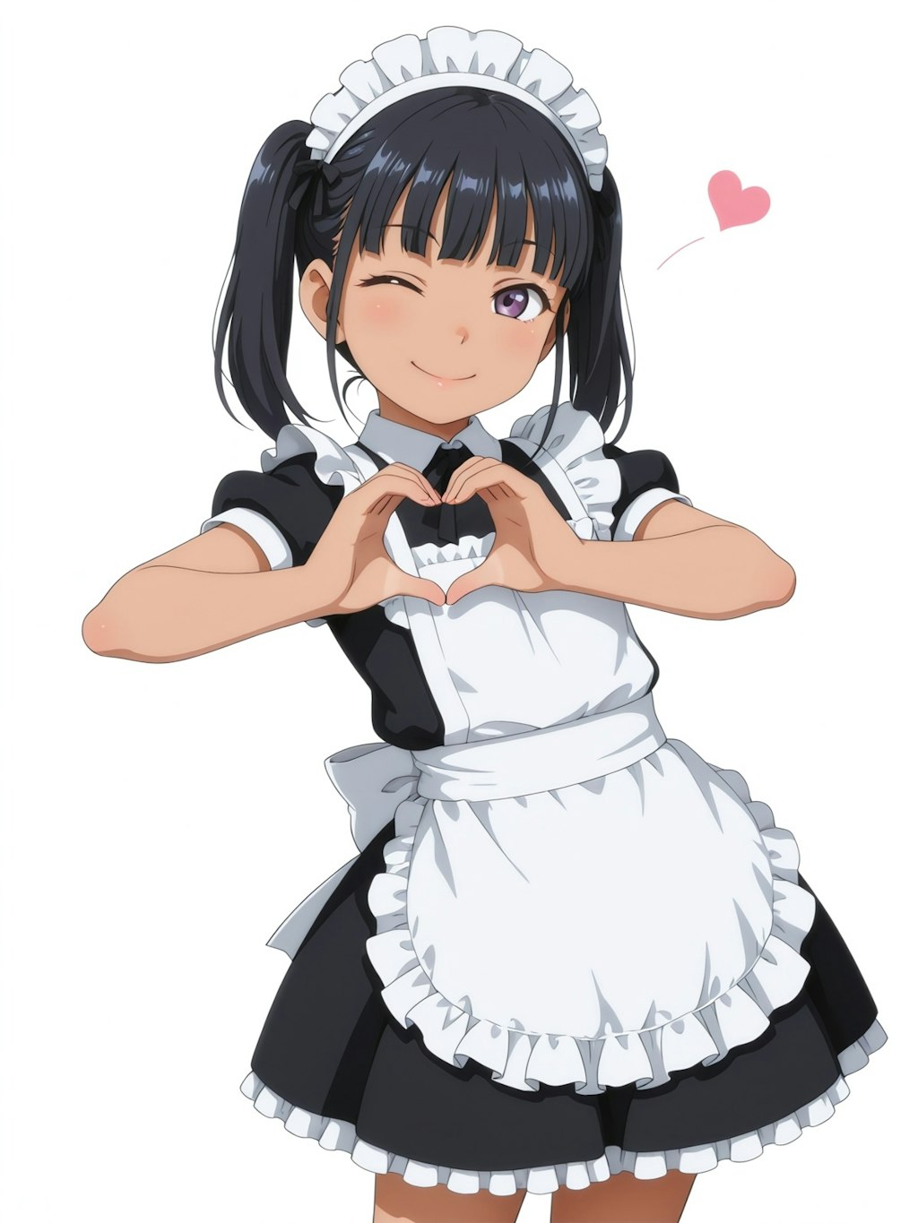 褐色肌メイド♡