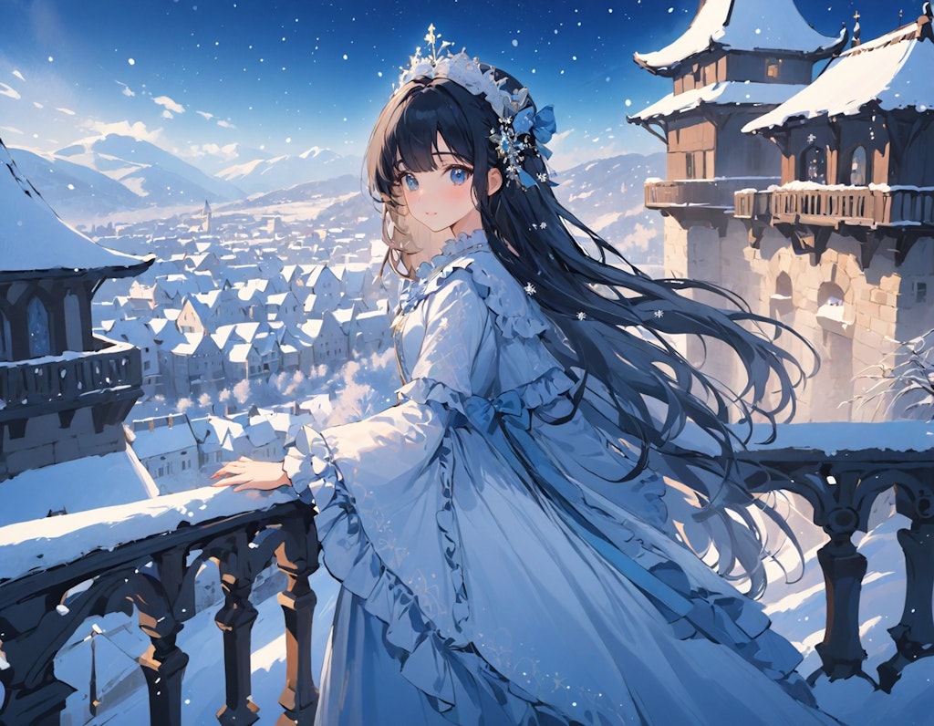 純白姫と雪の街