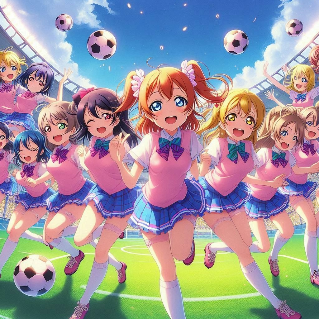 ラブライブキャラとサッカー