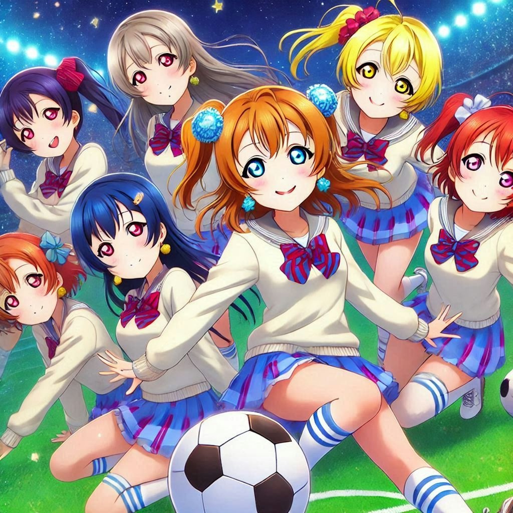 ラブライブキャラとサッカー