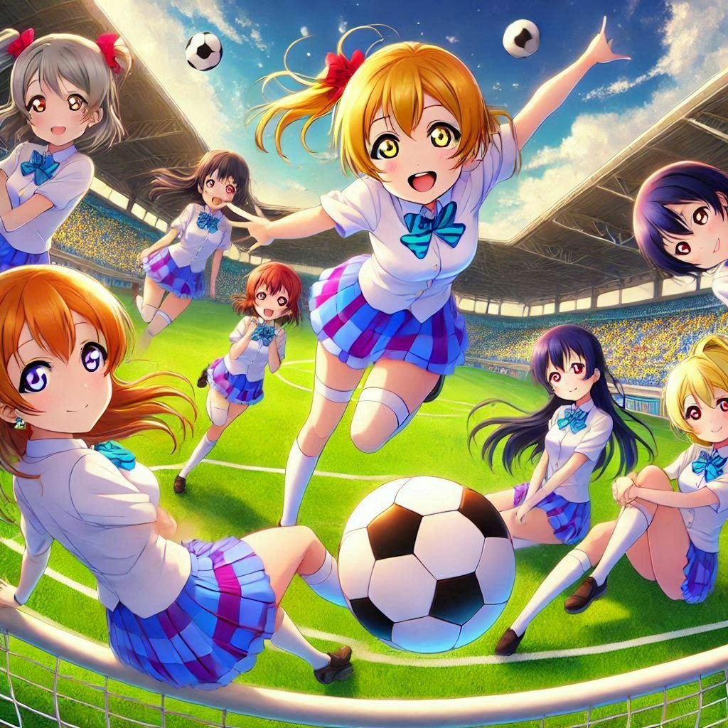 ラブライブキャラとサッカー