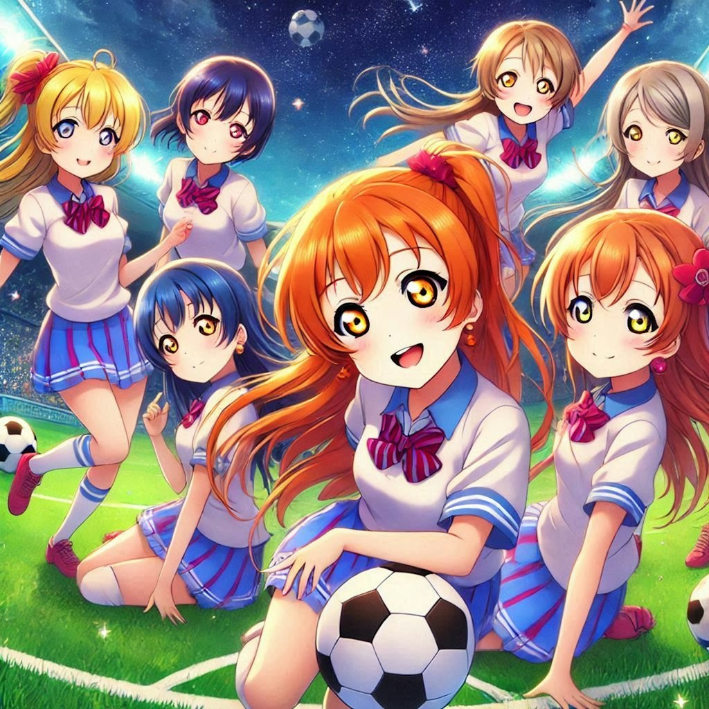 ラブライブキャラとサッカー