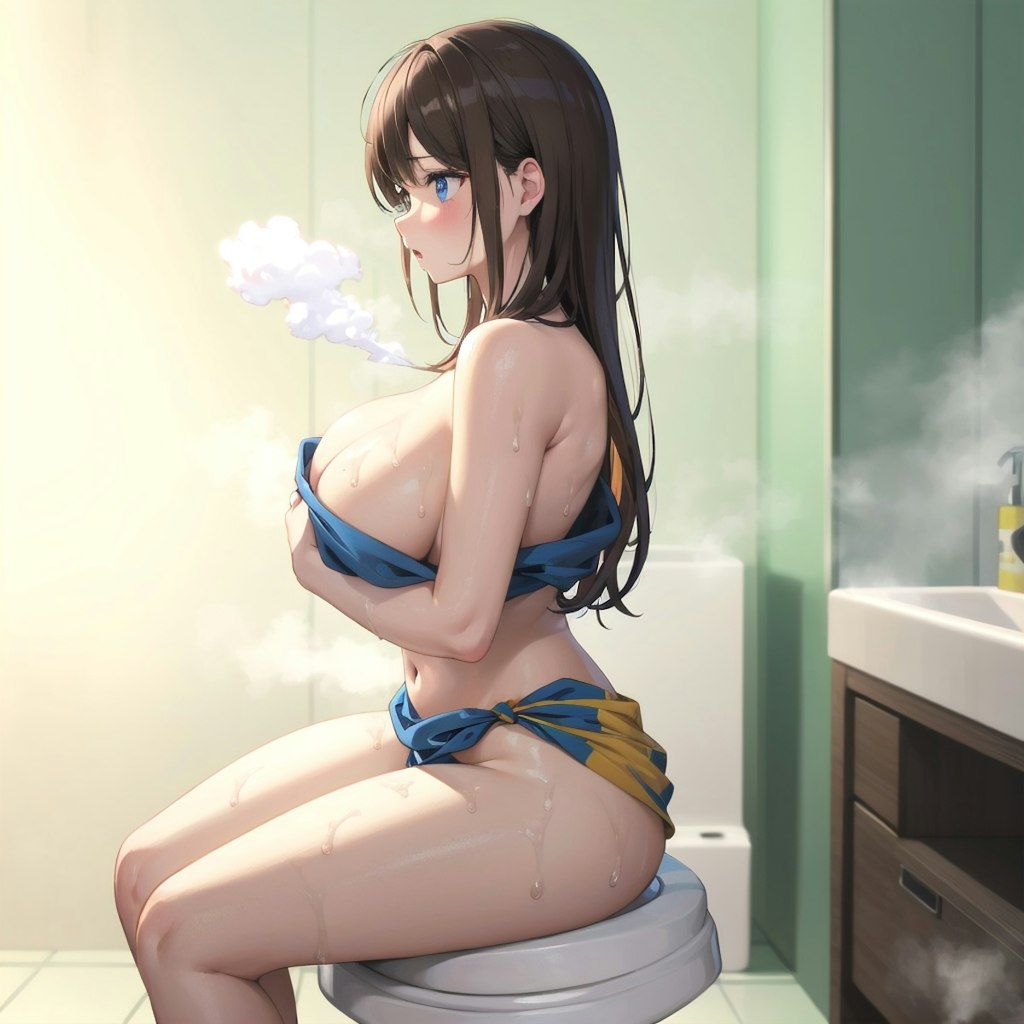 女湯トイレを覗き見