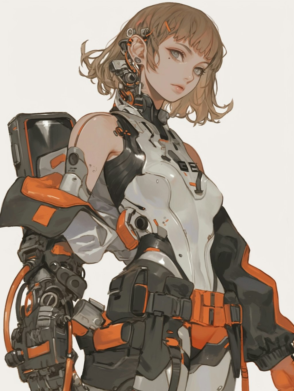 mecha girl sci-fi mode