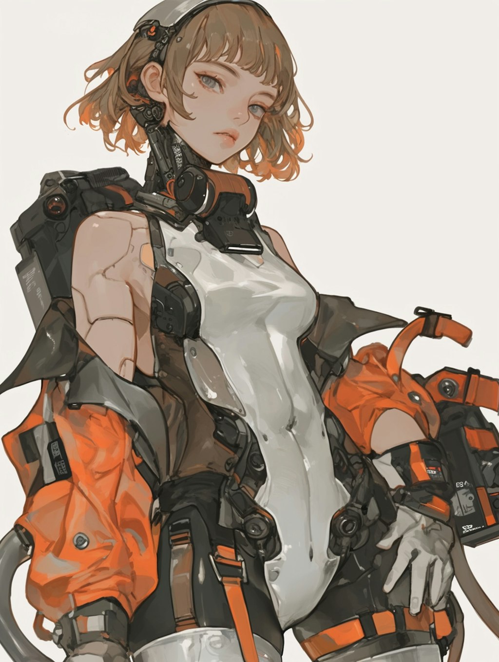 mecha girl sci-fi mode